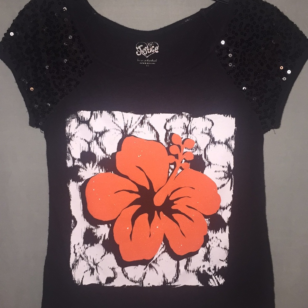 Hawaiian Flower Justice Shirt